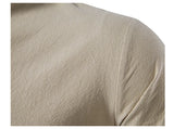 Riolio  Spring Summer Men's Linen Shirts Casual Men Long Sleeve Button Loose Henley Shirts Fashion Man Beach Breathable Shirts Clothing