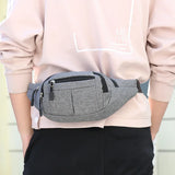 Riolio Men's Breast Package Waterproof Outdoor Sports Bag Pouch Korean-style Waist Bag Fanny Pouch Crossbody Male Banana Bag Purse