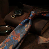 Riolio  New Year Horse Neckties Adult Animal Flower Red Neck Ties Luxury Casual Polyester 8cm Tie Wedding Suit Accessories