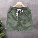 Riolio  Ice Silk Men's orts Summer Spor Casual Beachwear Qui Dry Loose Fit Polyester Fiber Youth Active Sle Faionable Pattern