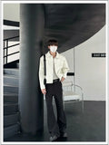 Riolio American Street High-end Coat Trendy Leather Jacket Korean Elegant 2025 Spring Men's New PU Lapel Slim Loose Jacket Aesthetic