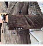 Riolio  Business Men's Clothing  groom suit Wedding suit men 3 Piece jacket vest pants new High-end business suit set dress