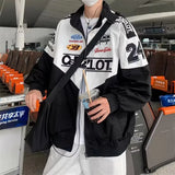 Riolio Retro Racing Jacket Men's High-end Motorcycle Jacket Spring Autumn Ins Fashion Brand Fashion Trend Embroidered Baseball Uniform