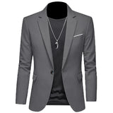 Riolio 2024 Fashion New Men's Casual Business Slim Fit Formal Dress Blazers Jacket Suit Coat