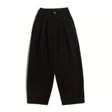 Riolio  Mens Suit Trousers Meiyad Casual Business Trousers Spring Autumn Retro Office British Elegant Wide-Leg Trousers Men'S Wear