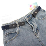 Riolio  New Adjustable Belts for Women Buckle-Free Waist Jeans Pants No Buckle Stretch Elastic Waist Men Canvas Belt Lazy Invisible Belt