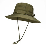 Riolio  Wide Brim Large Brim Fisherman Hat UV Protection Sunscreen Summer Panama Hat Breathable Fashion Fishing Hat Hawaii