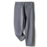 Riolio White Stretch Casual Ankle Pants Silhouette Men's Elegant Suit Pants Summer Korean Straight Loose Men's Smart Casual Trousers