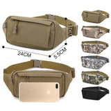 Riolio  Men's Waist Bag Tactical Pouch Men Shoulder Belt Bags Hip Sack Oxford Cloth Belly Waterproof Banana Male Fanny Pack for Phone