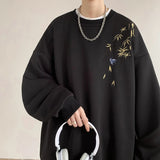 Riolio  Men's Streetwear Embroidered Sweatshirt High Quality Hoodie Luxury Brand Unisex Pullover Men Clothing Red/Black/Apricot
