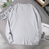 Riolio Big Sizes Men Clothes 12XL T Shirt Men Basic 100 Cotton Long Sleeve T-shirt Male Plus Large 10XL Oversized Simples Black Tshirt