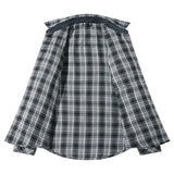 Riolio  Spring Autumn Men's Plaid Shirts Men Retro Pearl button Long Sleeve Cotton Shirt Mens Windbreaker Flannel Shirt Clothing