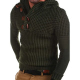 Riolio New Knit Sweater Men Autumn Winter Fashion Solid Mens Sweaters Thick Warm Men's Jumper Sweater Male Pullovers Outwear Male Coats