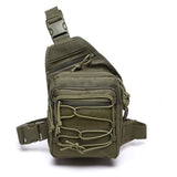 Riolio  Versatile Tactical Crossbody Bag Waterproof Large Chest Bag Men Outdoor Sports Cycling Hiking Outdoor Climbing Fishing Backpack