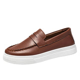 Riolio  New breathable men's single shoes British style loafers fashionable casual shoes