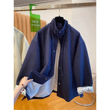 Riolio Korean Simple High-end Windbreaker Short Jacket Women Loose Spring Autumn New Style Small Fashion Trend Baseball Jacket