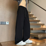 Riolio  Men Casual Pants Straight Leg Elastic Waist Outdoor Sports Trousers New Stretch Comfort Fabric Relaxed Fit Mens Long Pants