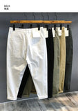 Riolio Autumn Winter Men's Korean Fashion Casual Thin Small Straight Leg Korean Loose Crop Pants Comfortable Versatile Pants