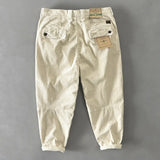 Riolio  Retro Corduroy Casual for Men Three-dimensional Cutting Loose Straight Versatile Trendy American Long Pants