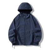 Riolio  Hooded Summer Jacket for Men Sun Protection Thin Outdoor Jackets Women Sunscreen Solid Color Unisex Couple Tops Men Clothes