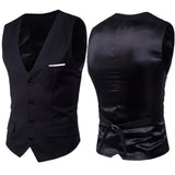 Riolio Men's Slim-fit Korean-style Vest Business Casual Vest for Men