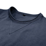 Riolio  Spring Autumn Long Sleeve t-Shirt Men Casual Cotton t-Shirts Round Neck Oversized Tops Shirts Soild Soft Undershirt Man Clothes