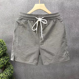 Riolio  Ice Silk Men's orts Summer Spor Casual Beachwear Qui Dry Loose Fit Polyester Fiber Youth Active Sle Faionable Pattern
