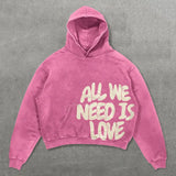 Riolio Hiphop Red Letter Print Streetwear Hoodies Women Graphic Y2k Top Oversized Hoodie Couples Harajuku Sweatshirt Goth Women Clothes