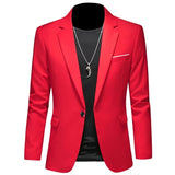 Riolio 2024 Fashion New Men's Casual Business Slim Fit Formal Dress Blazers Jacket Suit Coat