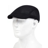 Riolio Men Mesh Breathability Newsboy Caps British Painters Hats Spring and Summer Flat Cap Hip Hop Berets