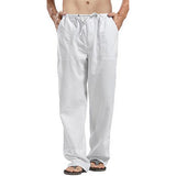Riolio  Oversized Harajuku Trousers Men Loose Cotton Linen Pants Gym Sweatpants Men Training Jogger Pants Casual Sport Pants Man Clothes