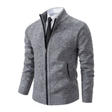 Riolio New fashion men's knitted sweater cardigan Joker comfortable warm casual coat