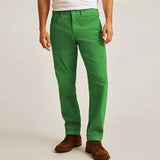 Riolio  New Casual Solid Color Corduroy Mens Pants Autumn Fashion Loose Straight Trousers Men Spring Daily Leisure Pants