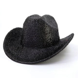 Riolio  Western Cowboy Hat Winter Autumn Woolen Fedora Hat Sombrero Hombre Wide Brim Cowgirl Jazz Felt Cap for Gentleman Lady