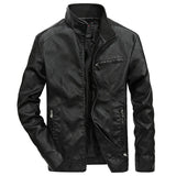 Riolio PU Leather Flight Jacket Black Brown Pilot Coats for Men Bomber Jacket Business 2024 Slim Fit Jacket Men Casaco moto masculino