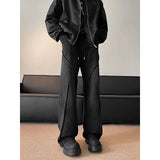 Riolio Men's Sweatpants High street patchwork Straight pants Korean Fashion  Wide Leg Straight Loose Track Pants Male Casual Trousers