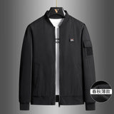 Riolio Men's Jacket Outdoors New Spring Autumn Baseball Jacket Cotton Thickened Warm Men's Jacket Casual Trendy Jacket Quality Blazer