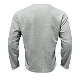 Riolio Spring And Autumn Korean Style Sweater Men's Casual Loose Plus Size men's Clothing Waffle Fabric Crew-neck Long-sleeved Pullover