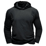 Riolio  Spring Autumn Fashion Hoodies Long Sleeve Solid Blocking Polo Shirts Men's Clothing Korean Button Loose Casual All-match Tops