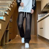 Riolio  Jeans for men spring and autumn new styles loose and versatile straight leg pants trendy for men wide leg pants for men