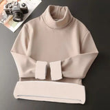 Riolio winter outfits men Fashion Men's Thickened Turtleneck T-Shirts Double-Sided Plush Autumn Winter Tops Casual TEES Plus Size Warm Knit Base Sweater