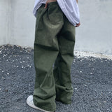Green Jeans Baggy Distressed Vintage Denim Trousers Male Wide Leg Pants Men Streetwear Retro Oversize Casual Hip Hop