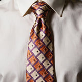 Riolio  New Luxury Silk Neckties Plaid Diamond Pattern Neck Ties For Men 10CM Casual Gray Green Soft Tie Groom Wedding Accessories