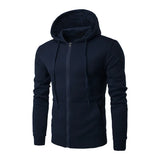 Riolio Autumn Men Sweatshirts Long Sleeve Jacket Hoodie Zipper Closure Jacket Male Hoodies Sweatshirt Slim Fit Male Clothing