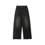 Riolio Summer Men Baggy Denim Jeans Male New Fashion Wash Straight Wide Leg Casual Trousers High Street Hot Sale Loose Trousers