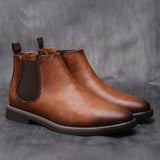 Riolio 40~46 Men Chelsea Boots Brand Retro Comfortable Fashion Men Boots