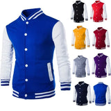 Riolio Fashion Slim Fit Baseball Men's Coat Personalized Casual Sports Male Jacket  New Printed Stand Up Collar Cardigan Outwear