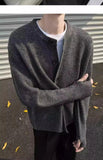 Riolio New American Style Men Cardigan Luxury Knitted Button-down Solid Color Long Sleeve Sweater Jacket Casual High Quality Knitwear