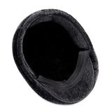 Riolio Winter Faux Mink Fur Newsboy Hat With Earflaps Beret Warm for The Elderly Peaked Cap Bonnet for Old Men Flat Gorras Freeshipping