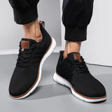 Riolio  New Men's Shoes Lightweight Breathable Knitted Casual Sports Shoes Men's Low Cut Comfortable Walking Shoes Size 39-48